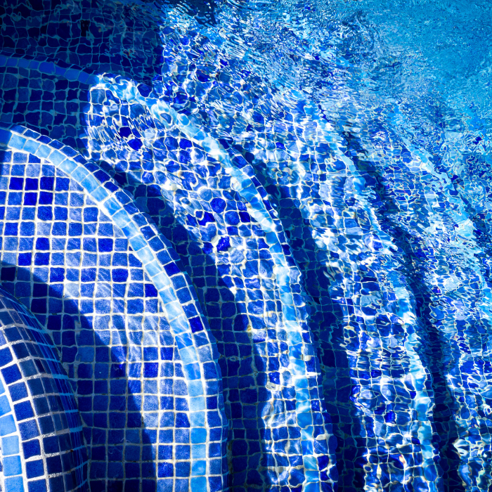 Mosaique piscine à Hyères