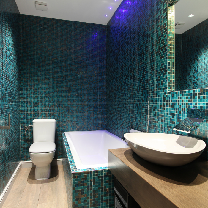 Mosaique salle de bain à Hyères